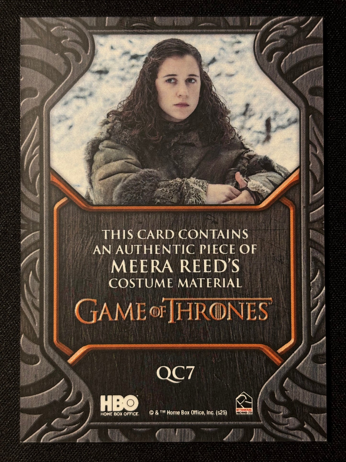 Meera Reed Quoted Relic QC7 - Game of Thrones The Great Houses