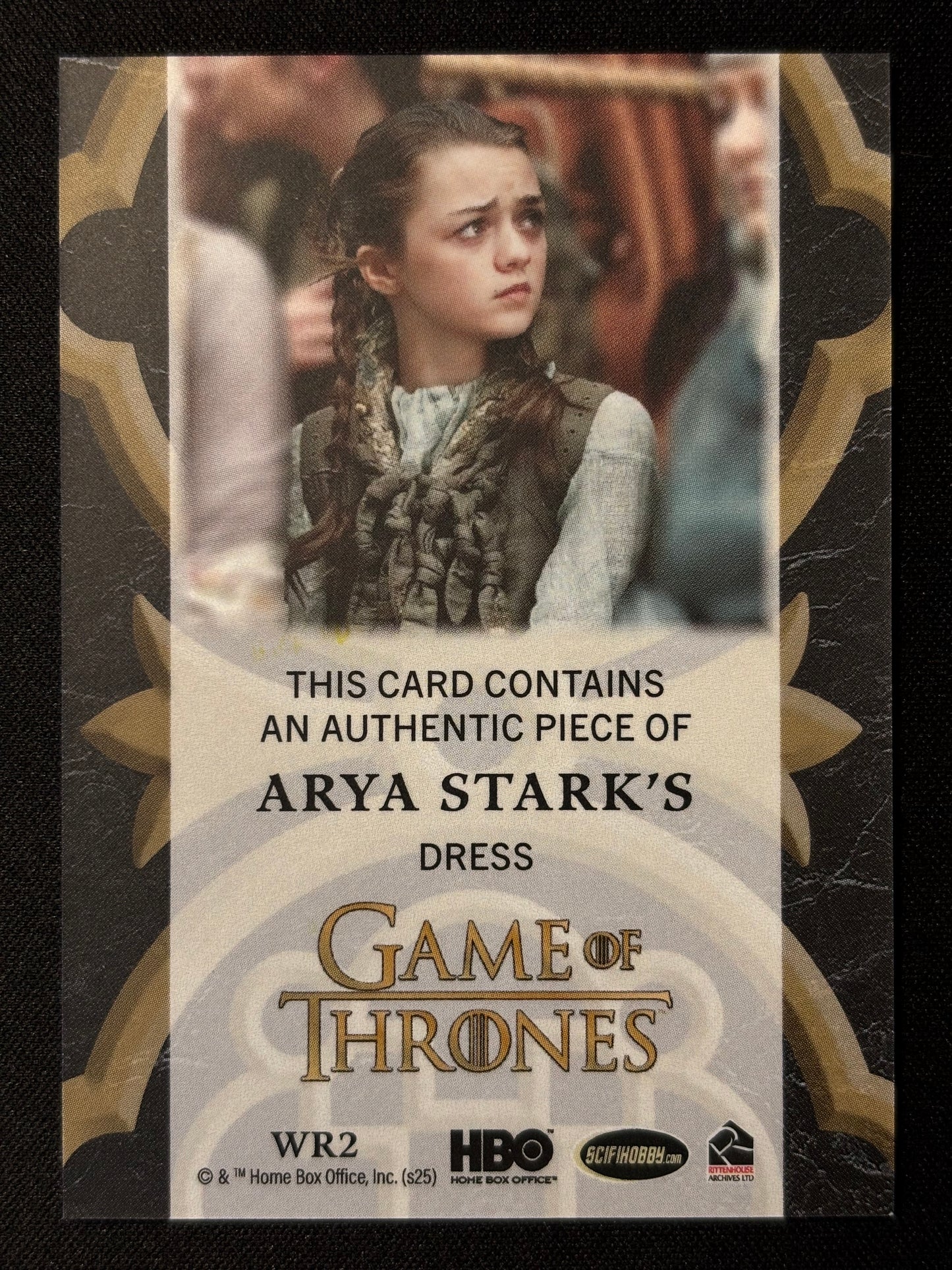 Arya Stark Woman of the Realm Relic WR2 - Game of Thrones The Great Houses