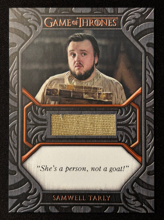Samwell Tarly Quoted Relic QC13 - Game of Thrones The Great Houses