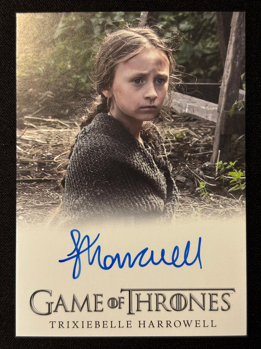 Trixiebelle Harrowell Full Bleed Autograph - Game of Thrones The Great Houses