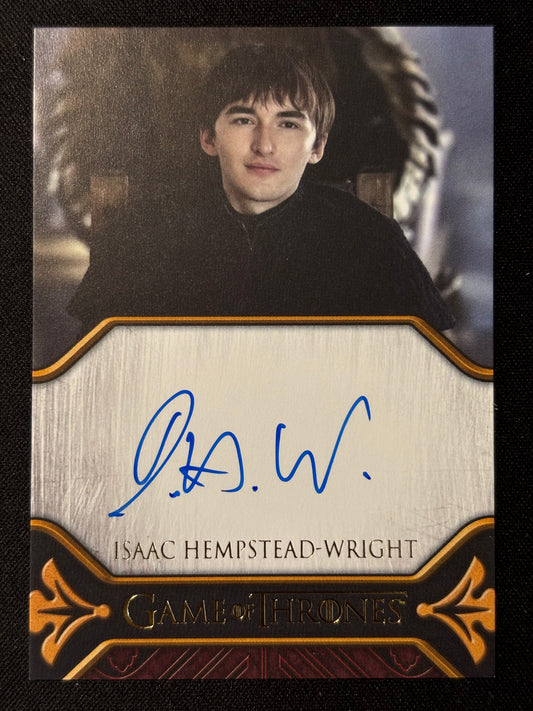 Isaac Hempstead-Wright Legacy Autograph - Game of Thrones The Great Houses
