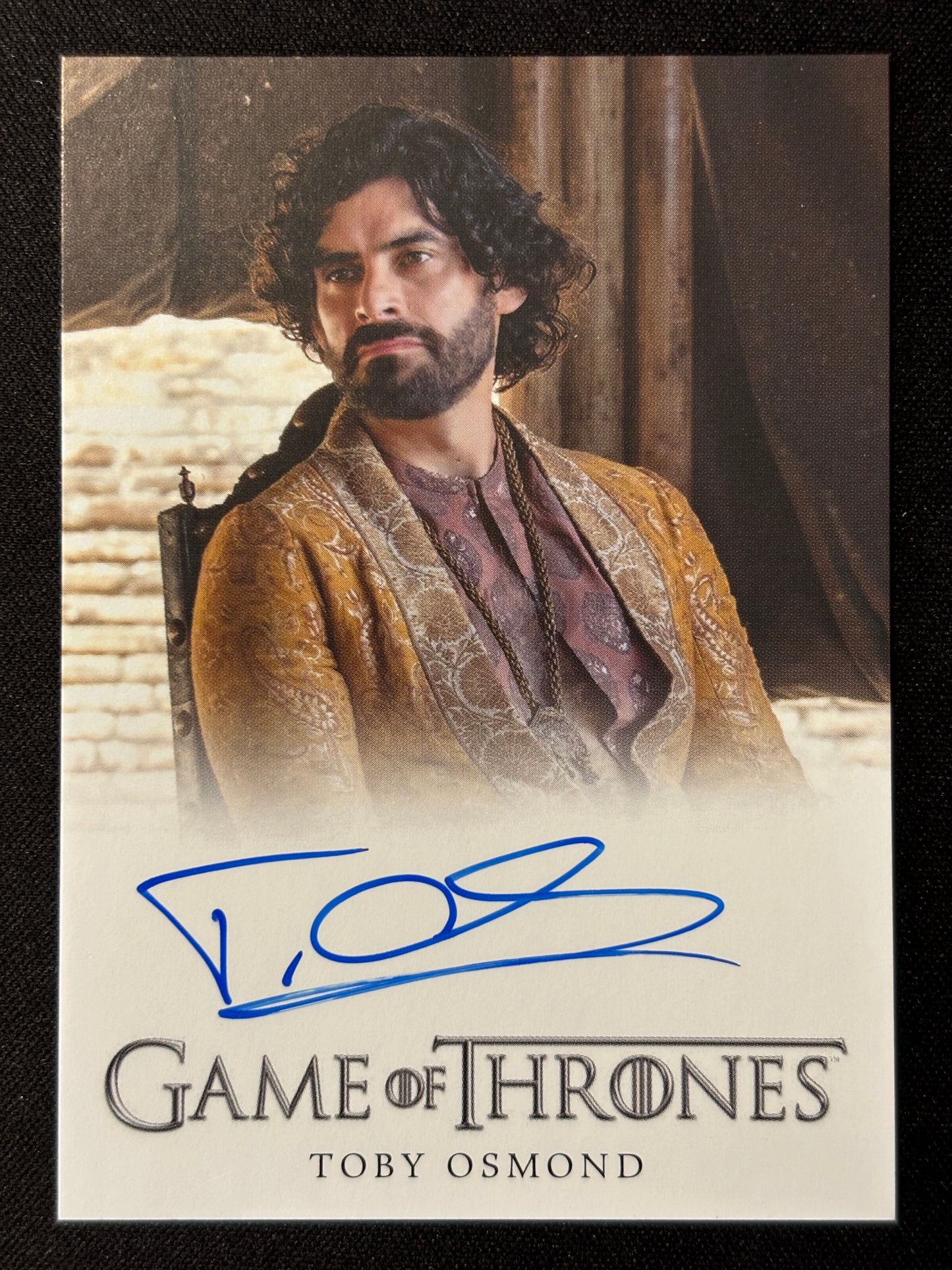 Toby Osmond Full Bleed Autograph - Game of Thrones The Great Houses