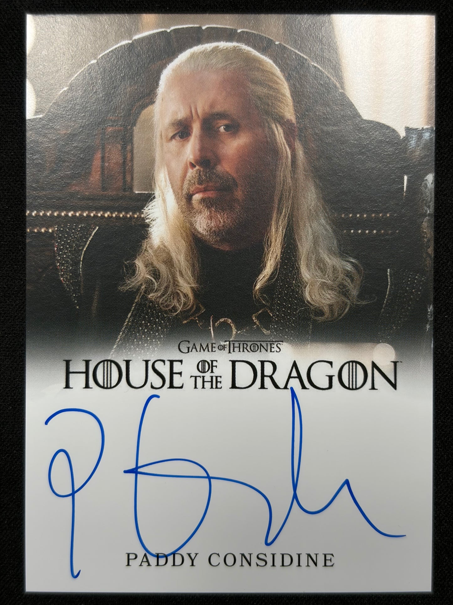 Paddy Considine Full Bleed Autograph - House of the Dragon Season One