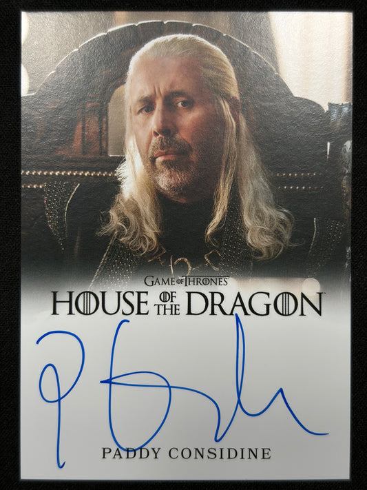 Paddy Considine Full Bleed Autograph - House of the Dragon Season One