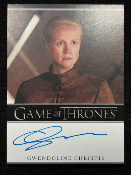 Gwendoline Christie Bordered Autograph - Game of Thrones The Great Houses