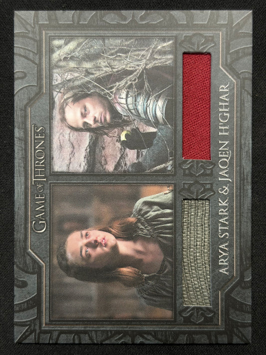 Arya Stark & Jaqen H'Ghar Relic DC17 - Game of Thrones The Great Houses