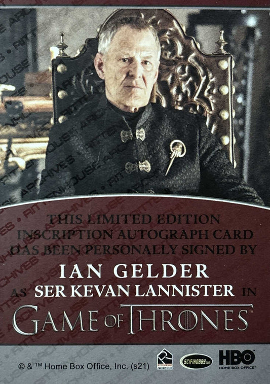 Ian Gelder Inscription Autograph (Inscription Auswahl) - Game of Thrones Iron Anniversary 2