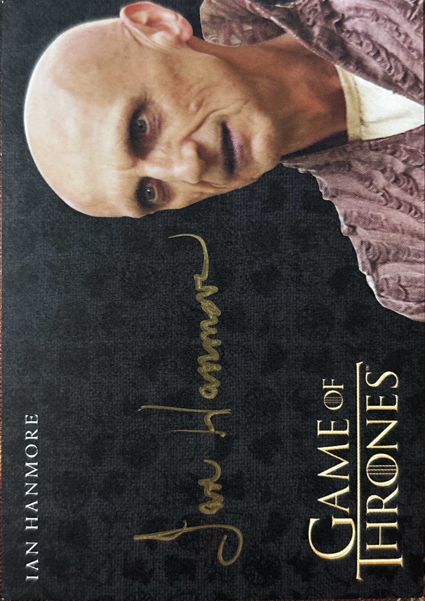Ian Hanmore Gold Autogramm - Game of Thrones Season Eight Trading Cards
