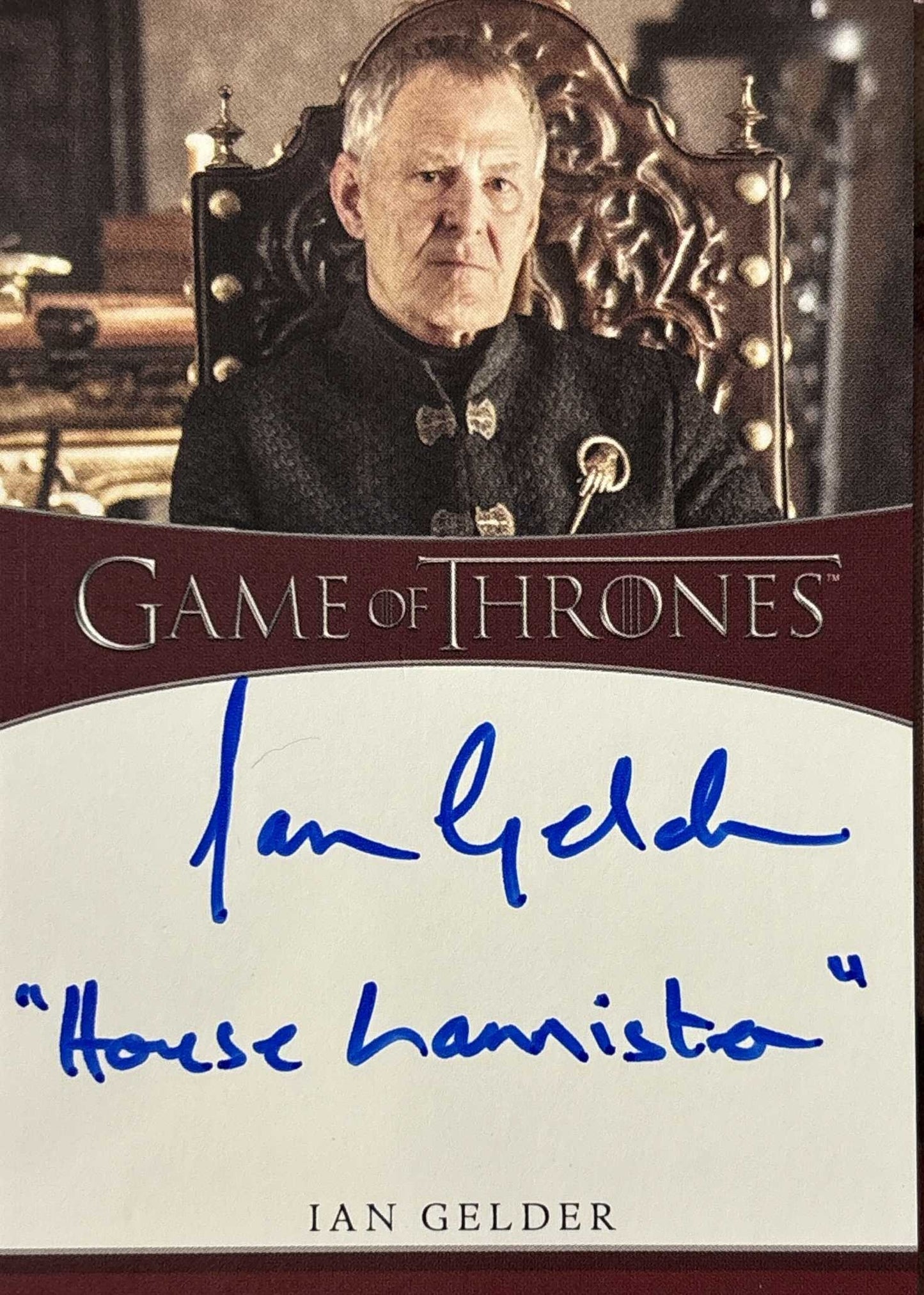 Ian Gelder Inscription Autograph (Inscription Auswahl) - Game of Thrones Iron Anniversary 2