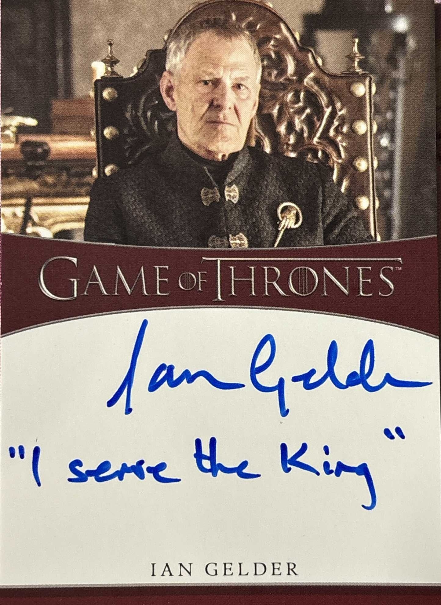 Ian Gelder Inscription Autograph (Inscription Auswahl) - Game of Thrones Iron Anniversary 2