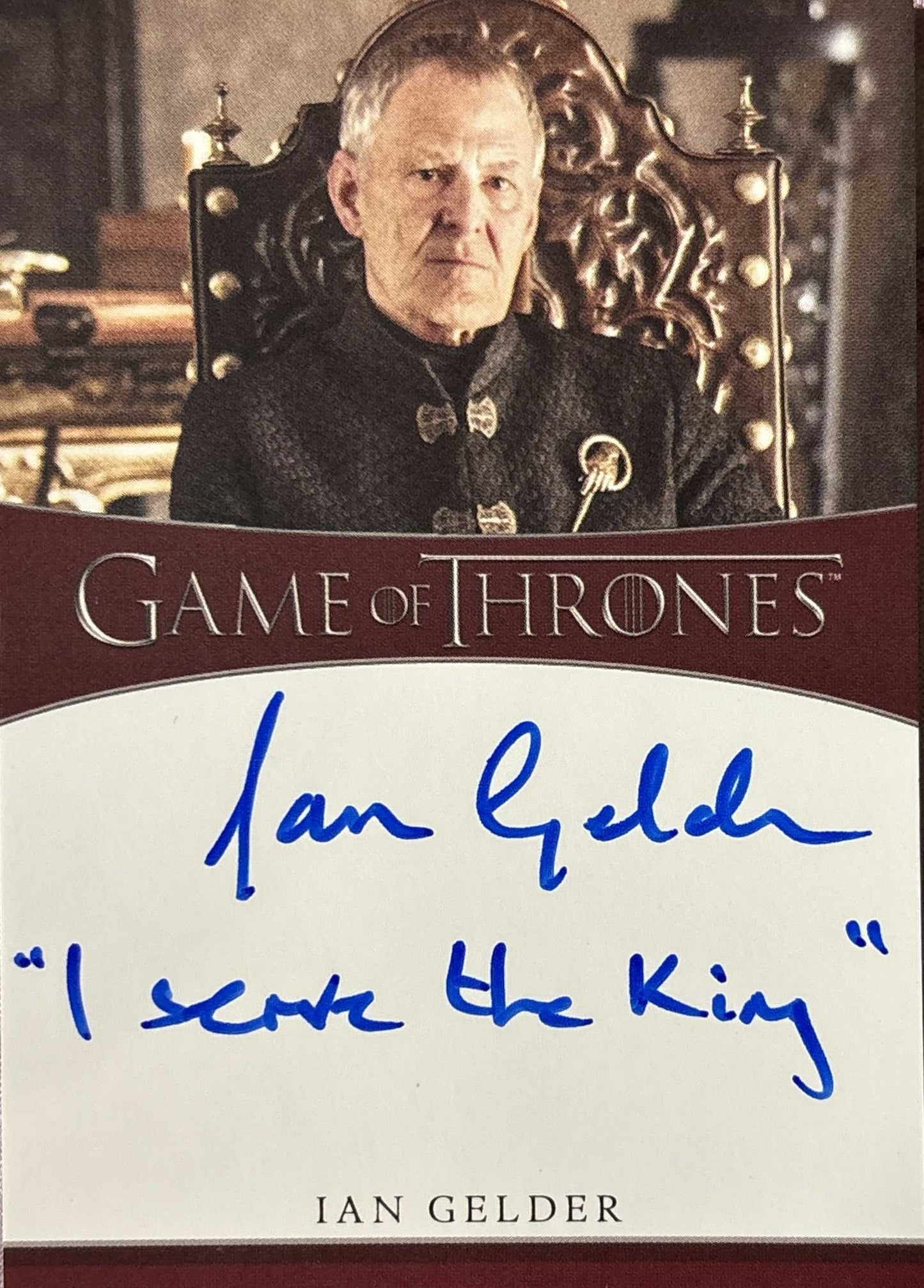Ian Gelder Inscription Autograph (Inscription Auswahl) - Game of Thrones Iron Anniversary 2
