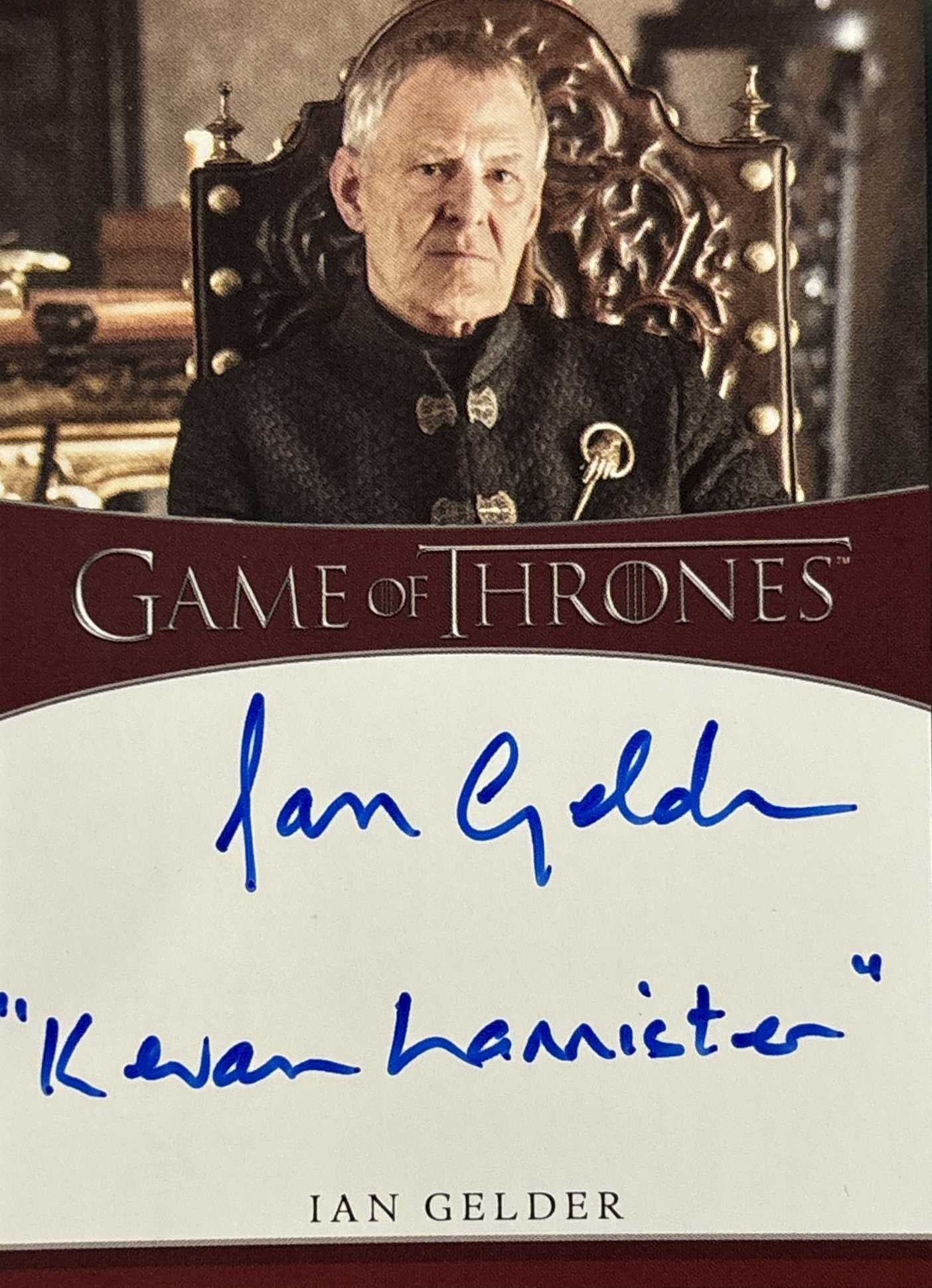 Ian Gelder Inscription Autograph (Inscription Auswahl) - Game of Thrones Iron Anniversary 2