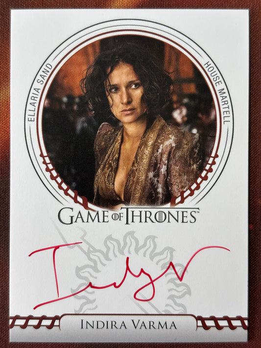 Indira Varma Red Sigil Autogramm - Game of Thrones Legends of the Realm