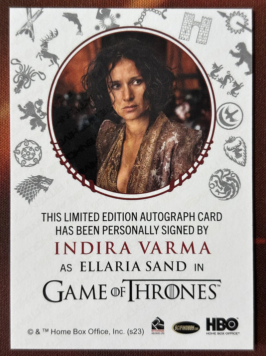 Indira Varma Red Sigil Autogramm - Game of Thrones Legends of the Realm