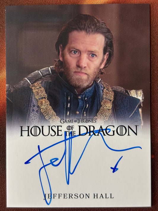 Jefferson Hall Full Bleed Autogramm - House of the Dragon Season One