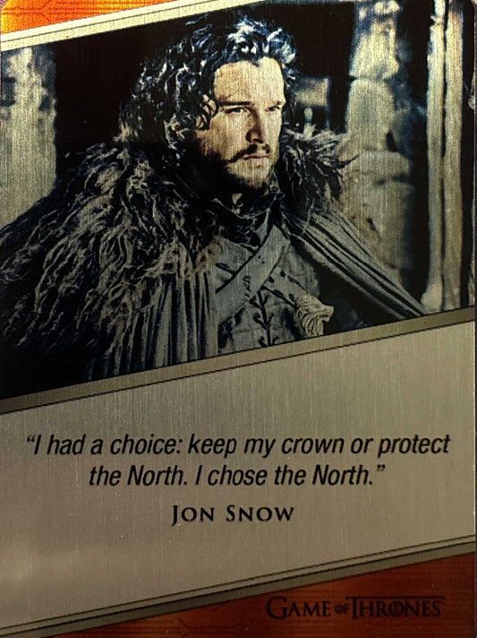 Expressions Jon Snow E3 (Metall) - Game of Thrones Iron Anniversary 1