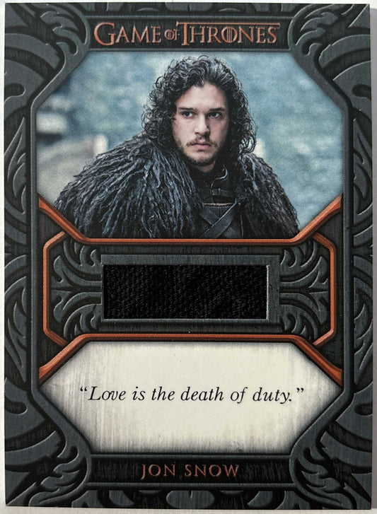 Jon Schnee Quoted Relic QC3 - Game of Thrones Iron Anniversary Series 1