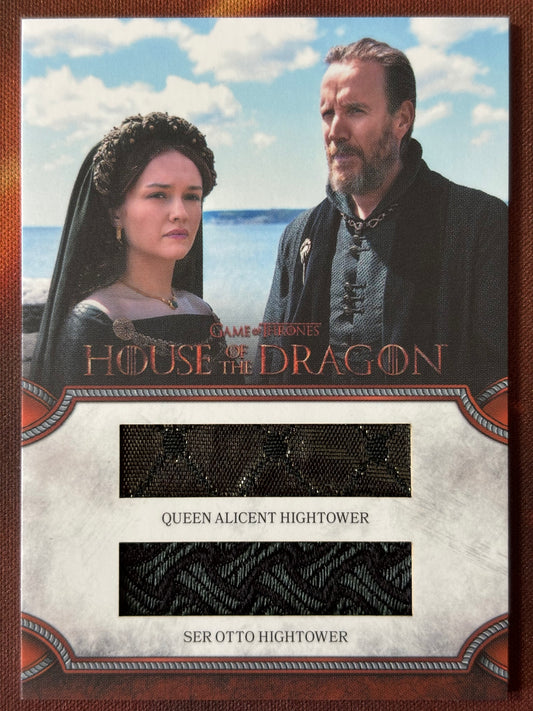 Königin Alicent Hohenturm & Ser Otto Hohenturm Double-Relic DRC2 - House of the Dragon Season One