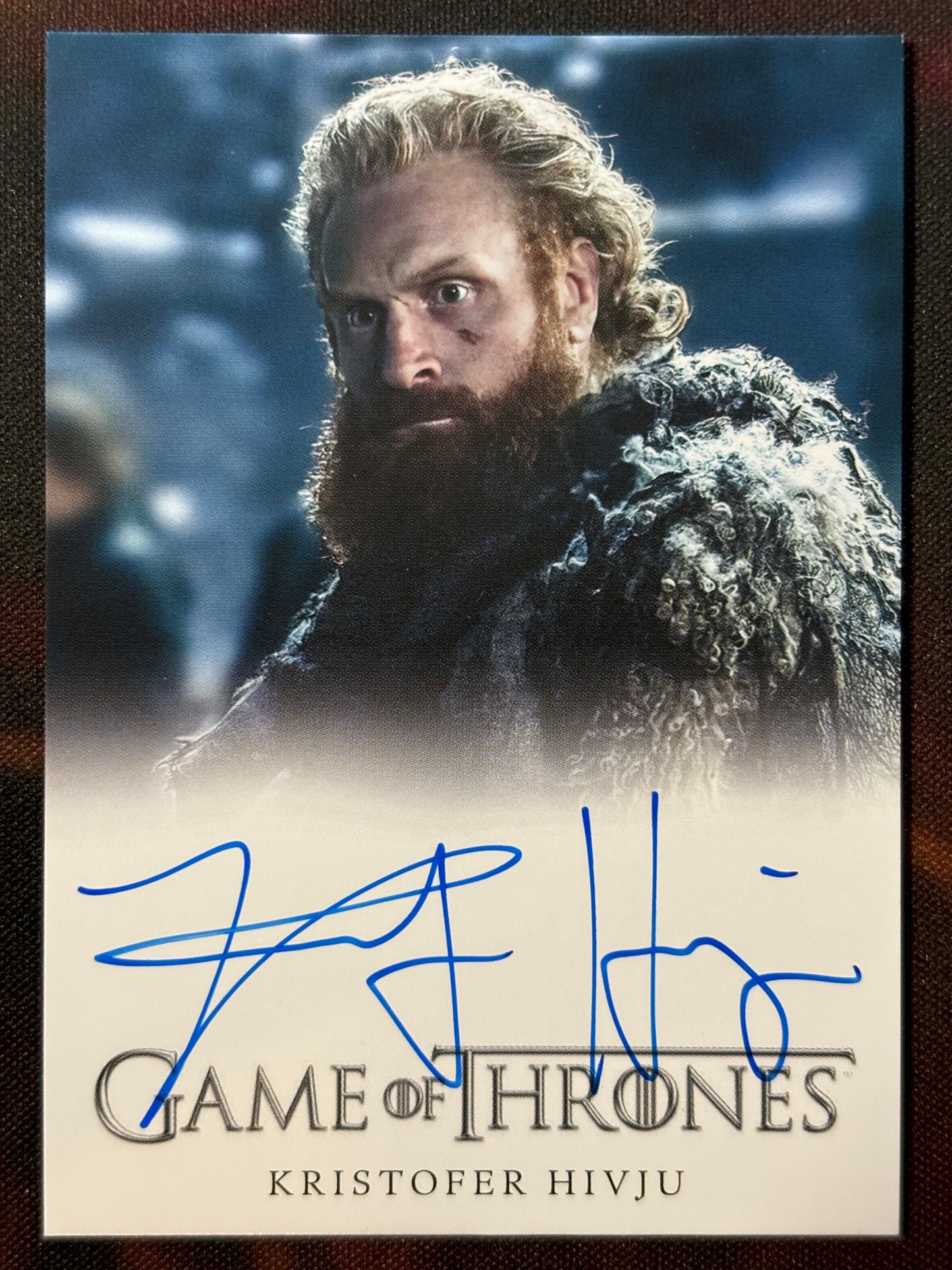Kristofer Hivju Full Bleed Autogramm - Game of Thrones Legends of the Realm
