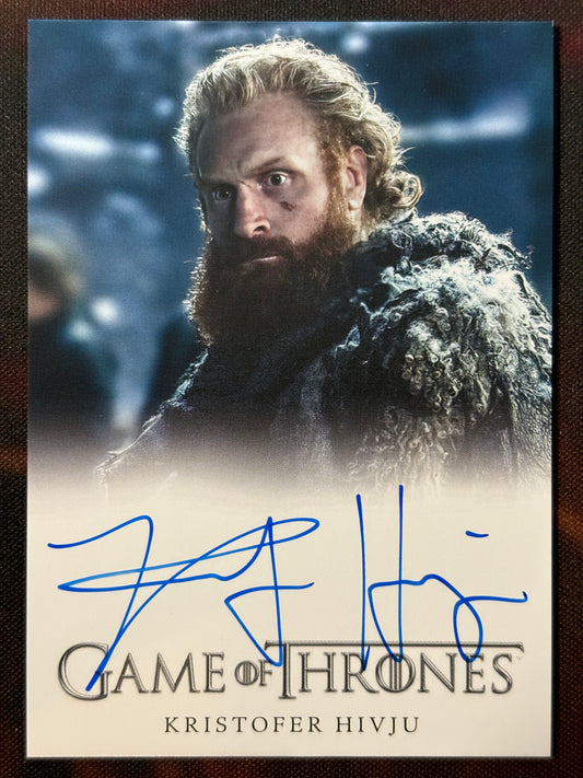 Kristofer Hivju Full Bleed Autogramm - Game of Thrones Legends of the Realm