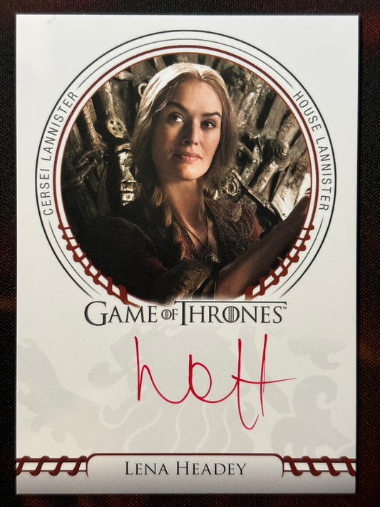 Lena Headey Sigil Red Autogramm - Game of Thrones Legends of the Realm