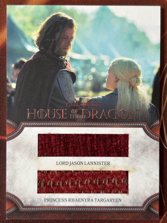 Lord Jason Lannister & Prinzessin Rhaenyra Targaryen Double-Relic DRC2 - House of the Dragon Season One