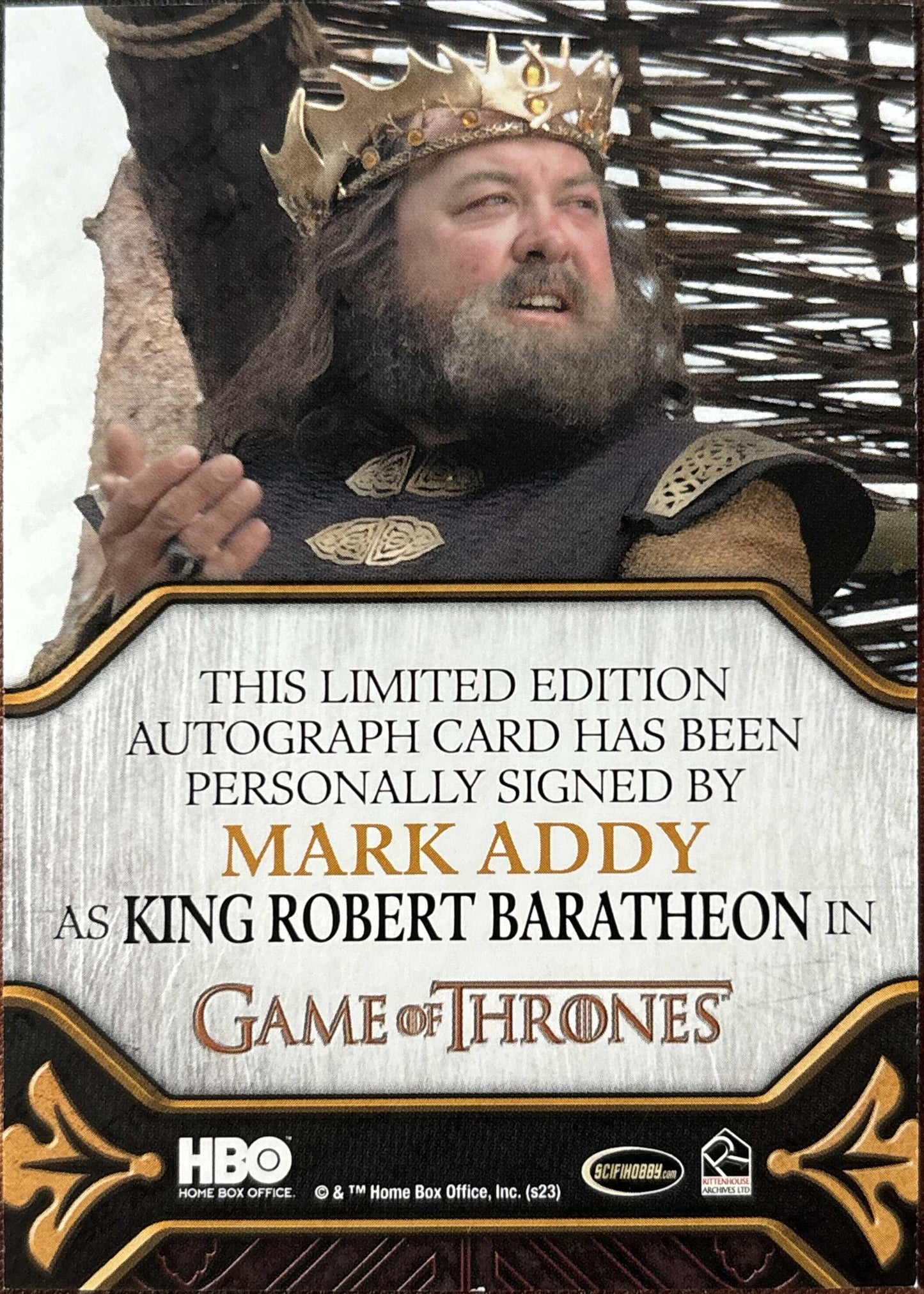 Mark Addy Legacy Autogramm - Game of Thrones Art&Images