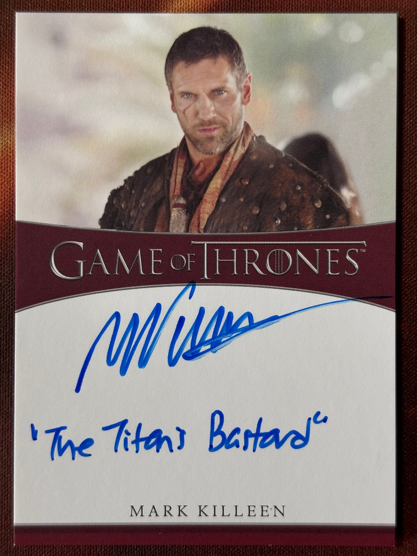 Mark Killeen Inscription Autogramm - Game of Thrones Iron Anniversary Series 2