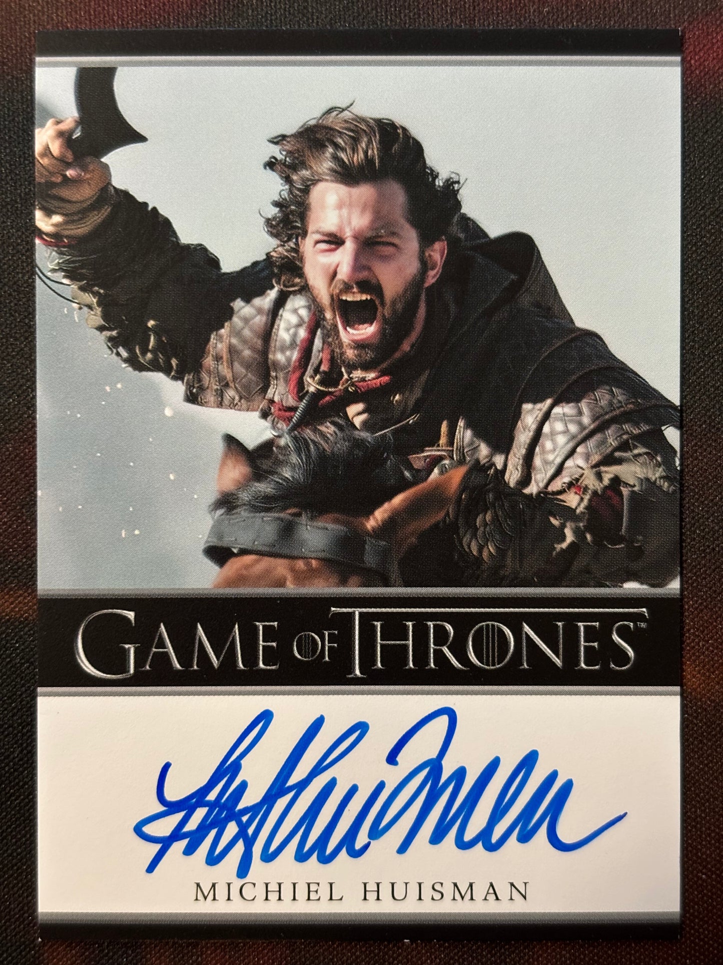 Michiel Huisman Bordered Autogramm - Game of Thrones Legends of the Realm