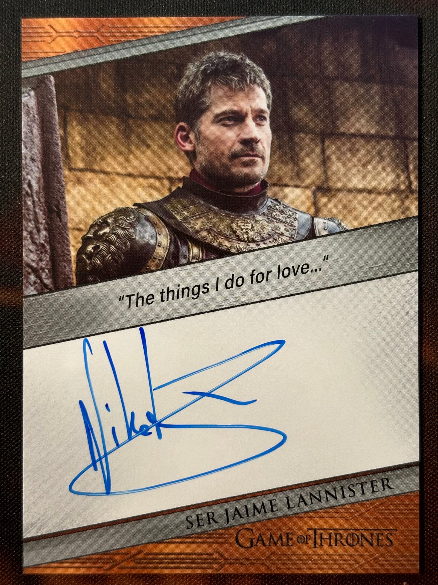 Nikolaj Coster-Waldau Quotable Autogramm - Game of Thrones Legends of the Realm