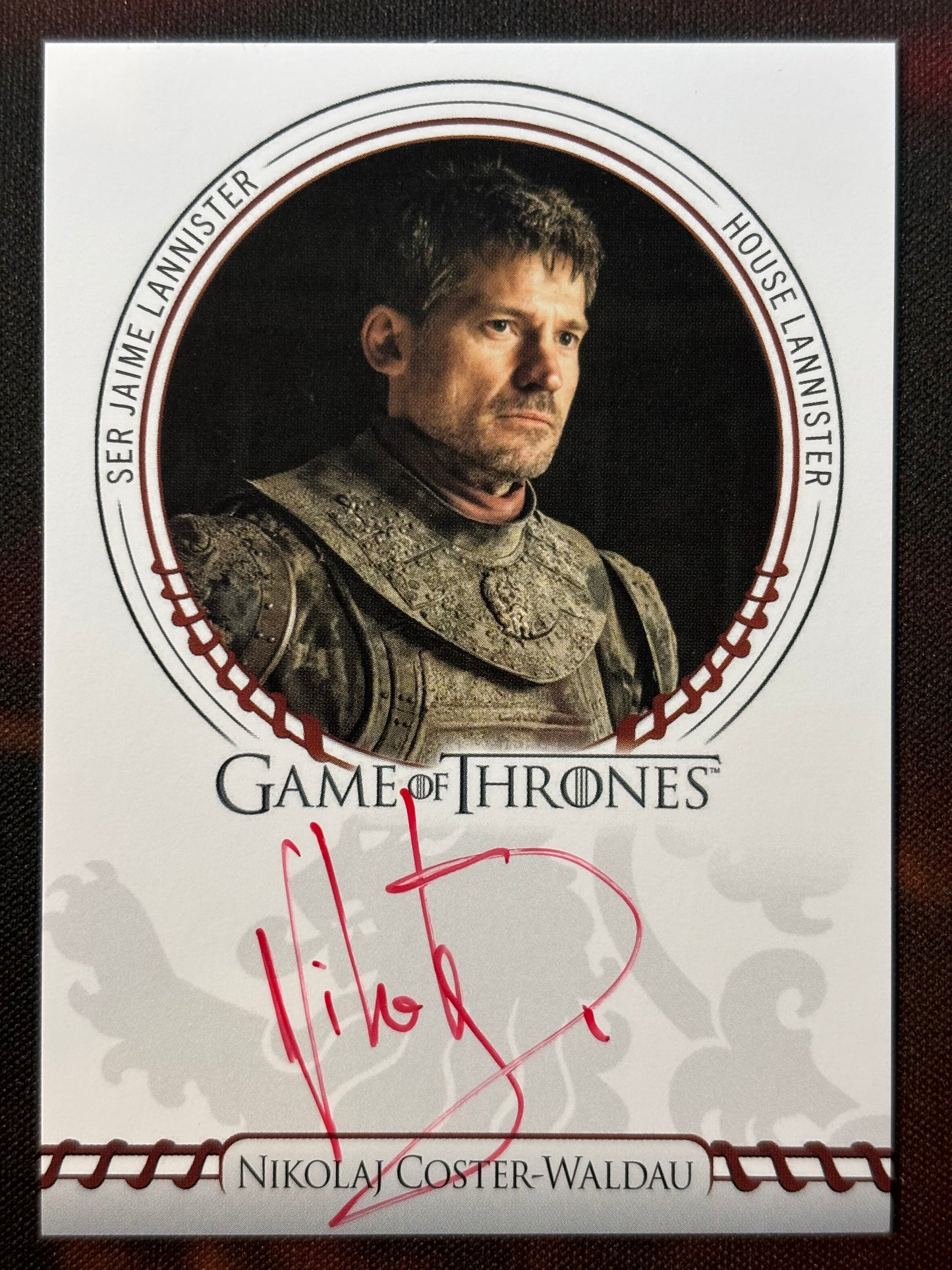 Nikolaj Coster-Waldau Sigil Red Autogramm - Game of Thrones Legends of the Realm