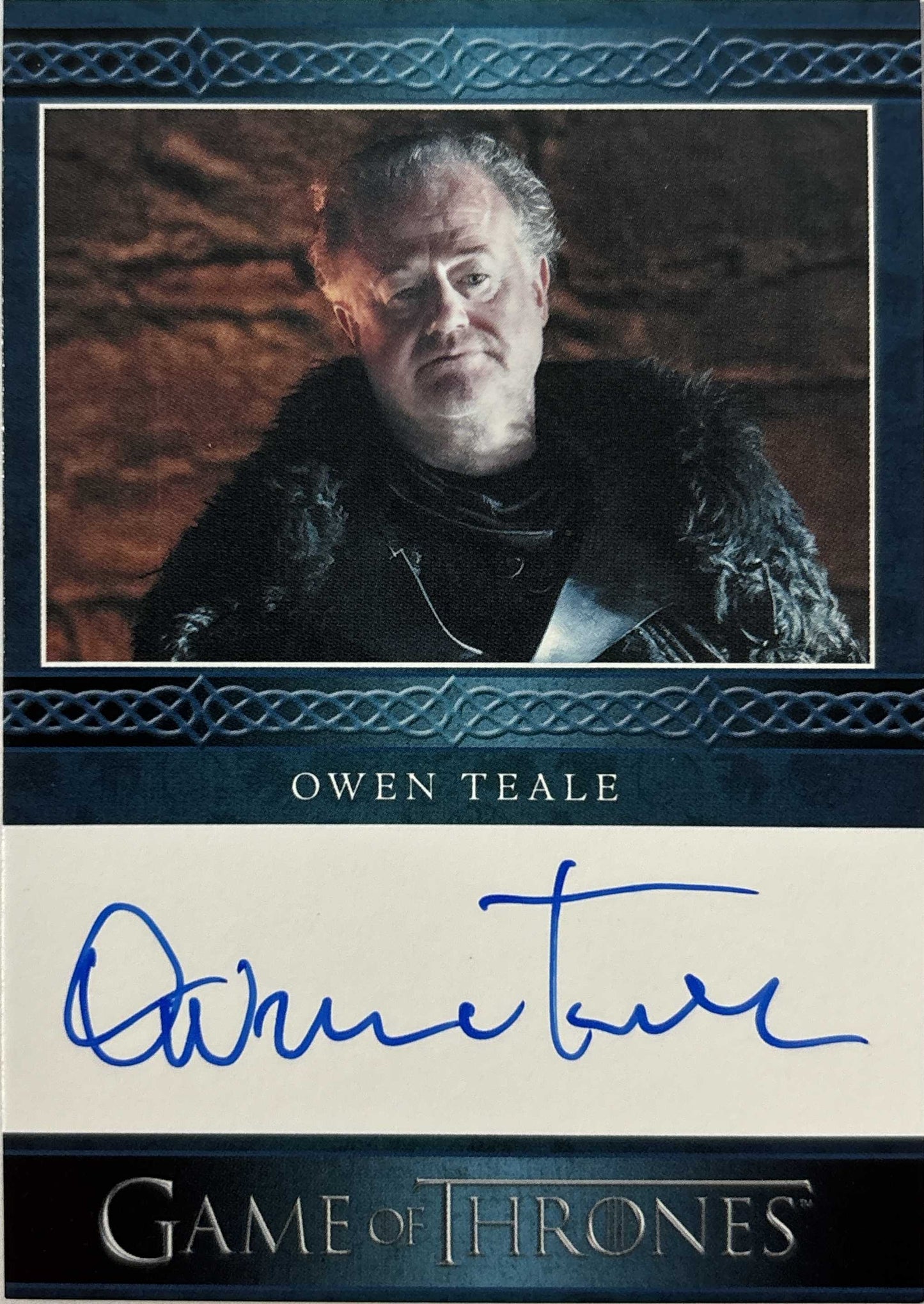 Owen Teale Blue Autogramm - Game of Thrones Legends of the Realm