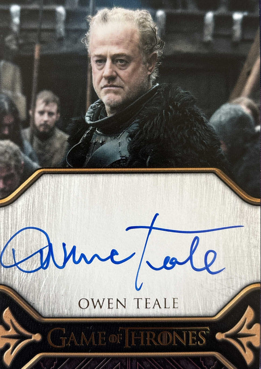 Owen Teale Limited Legacy Autograph - Game of Thrones Art & Images