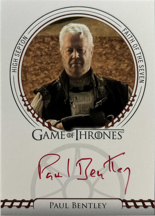 Paul Bentley Red Sigil Autogramm - Game of Thrones Legends of the Realm