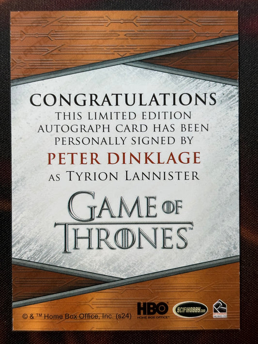Peter Dinklage Quotable Autogramm - Game of Thrones Legends of the Realm