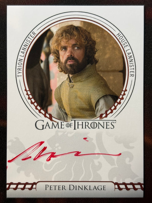 Peter Dinklage Sigil Red Autogramm - Game of Thrones Legends of the Realm
