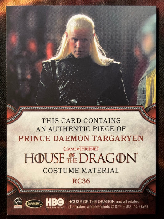 Prinz Daemon Targaryen Relic RC36 - House of the Dragon Season One