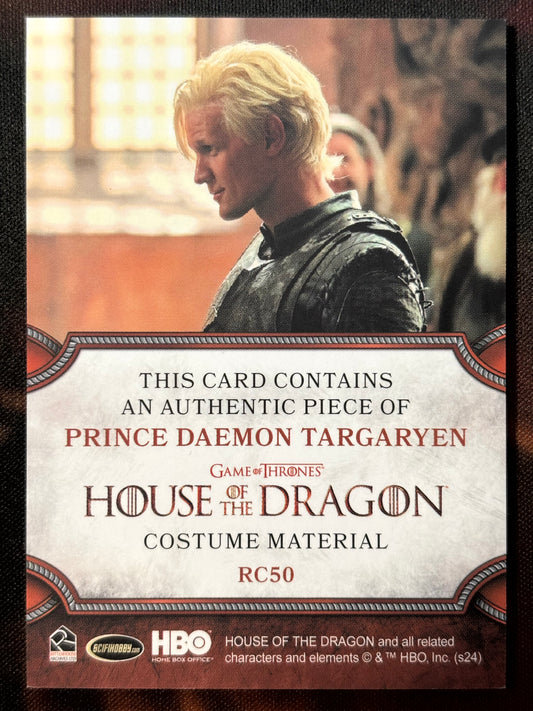 Prinz Daemon Targaryen Relic RC50 - House of the Dragon Season One
