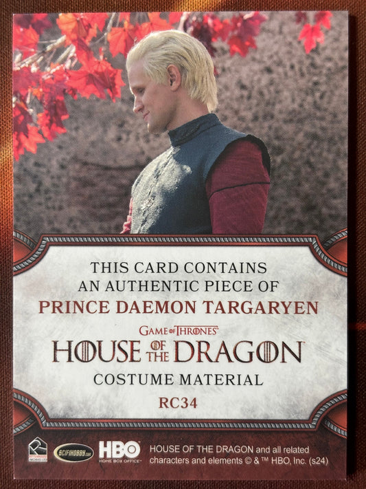 Prinz Daemon Targaryen Relic RC34 - House of the Dragon Season One