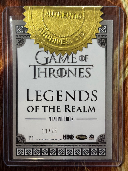 Promo P1 Opal Parallel 11/25 - Game of Thrones Legends of the Realm