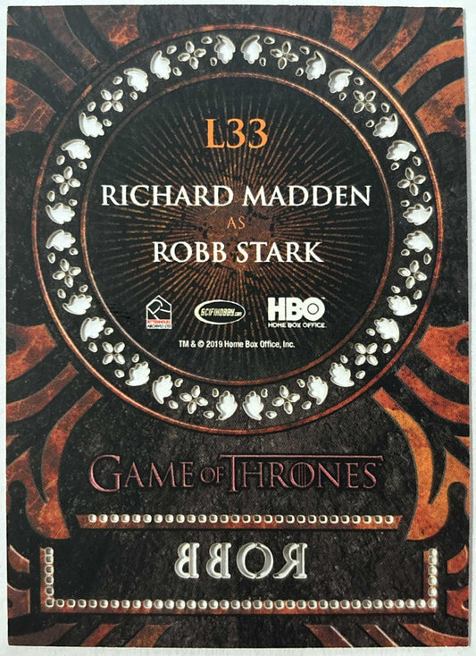 Lasercut Robb Stark (L33) - Game of Thrones Inflexions