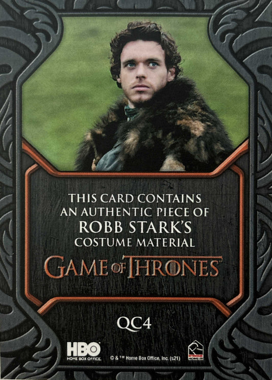 Robb Stark Quoted Relic QC4 - Game of Thrones Iron Anniversary Series 2