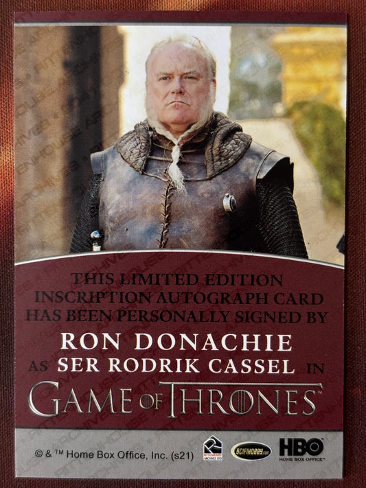Ron Donachie Inscription Autograph - Game of Thrones Iron Anniversary 2