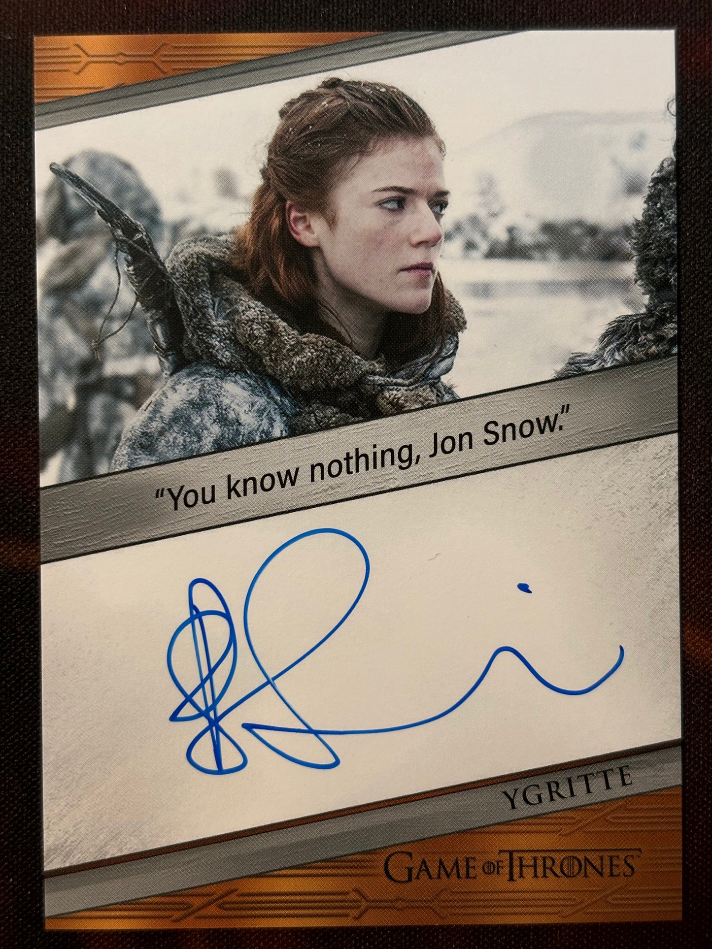 Rose Leslie Quotable Autogramm - Game of Thrones Legends of the Realm