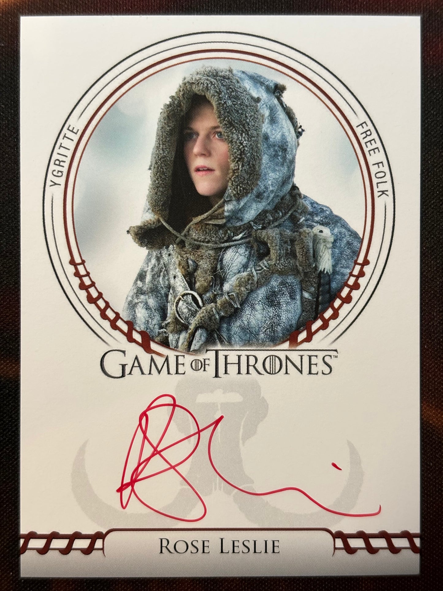 Rose Leslie Sigil Red Autogramm - Game of Thrones Legends of the Realm