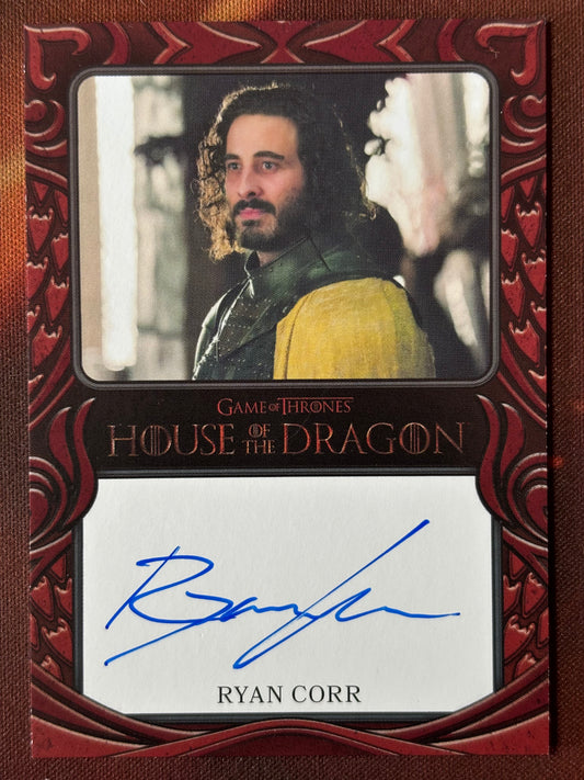 Ryan Corr Bordered Autogramm - House of the Dragon Season One