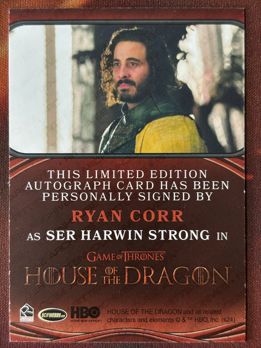 Ryan Corr Bordered Autogramm - House of the Dragon Season One