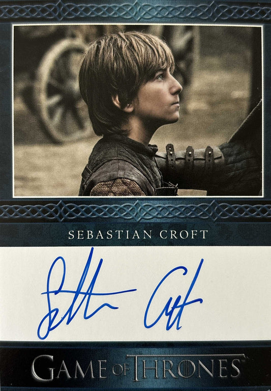 Sebastian Croft Blue Autograph - Game of Throne Art & Images