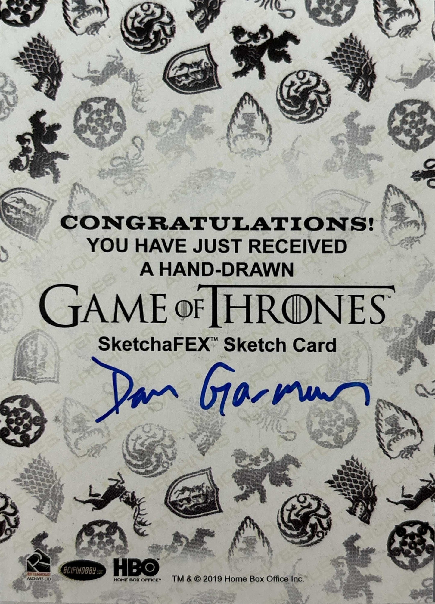 Schiff von Euron Graufreud - Sketch Karte (Game of Thrones 2019)