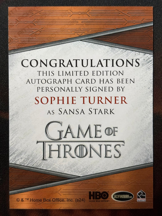 Sophie Turner Quoted Autogramm - Game of Thrones Legends of the Realm